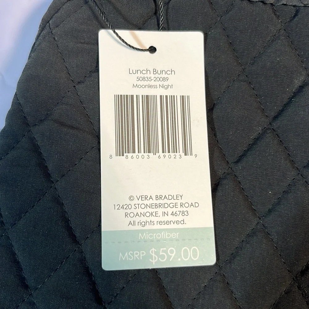 Vera Bradley Lunch Bunch in Moonless Night  NWT - Picture 4 of 5